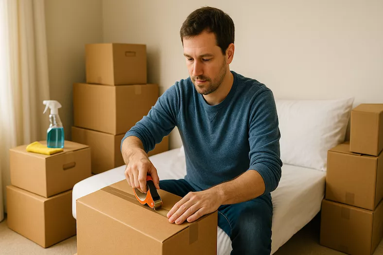 Flytta tillfälligt (jobb, utbytesår, distansförhållande) – hur löser man städ och boende?